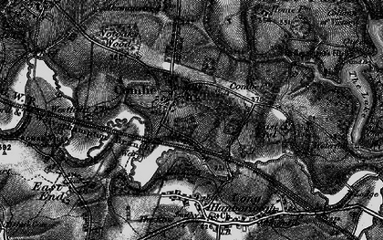 Old map of Combe in 1896