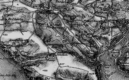 Old map of Combe in 1897