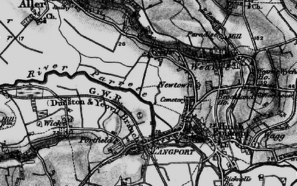 Old map of Combe in 1898