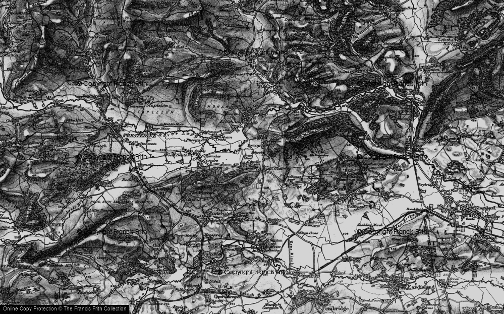 Old Map of Combe Moor, 1899 in 1899