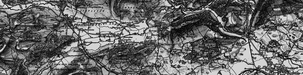 Old map of Combe Moor in 1899