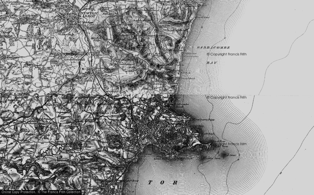 Old Map of Combe Pafford, 1898 in 1898