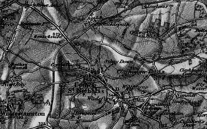 Old map of Combe St Nicholas in 1898