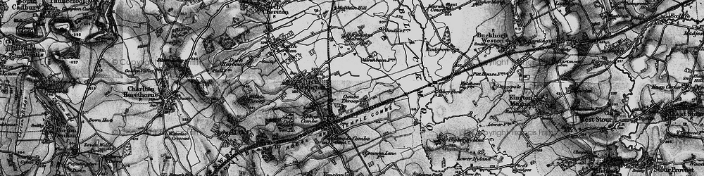 Old map of Combe Throop in 1898