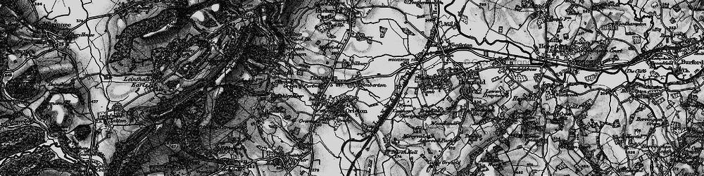 Old map of Comberton in 1899