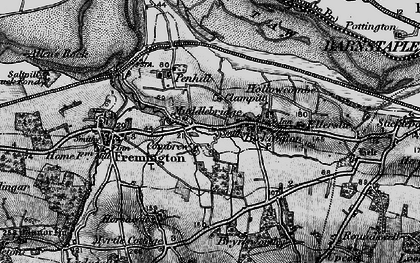 Old map of Combrew in 1898