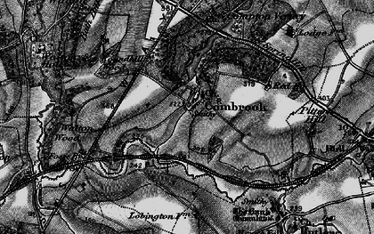 Old map of Compton Verney in 1896