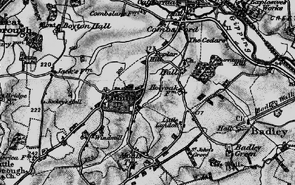 Old map of Combs in 1898