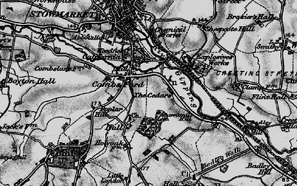 Old map of Combs Ford in 1898