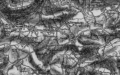 Old map of Comford in 1895