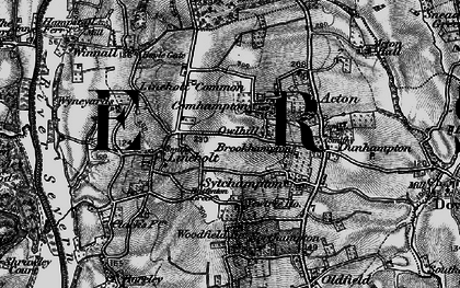 Old map of Comhampton in 1898