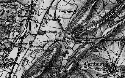 Old map of Comley in 1899
