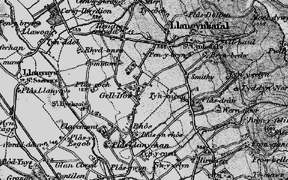 Old map of Commins in 1897