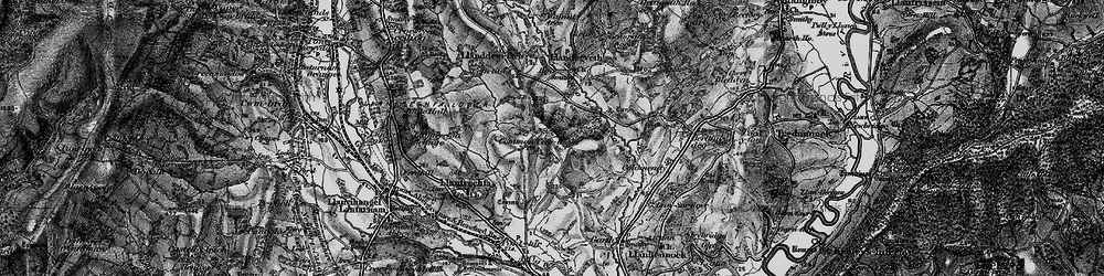 Old map of Common Cefn-llwyn in 1897