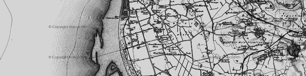 Old map of Common Edge in 1896