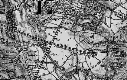 Old map of Abbots Moss in 1896