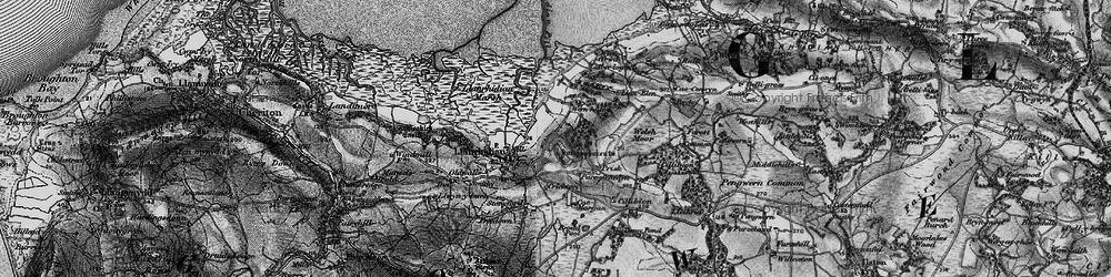 Old map of Broad Pool in 1896