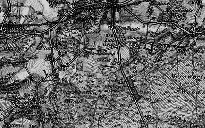 Old map of Mereworth Woods in 1895