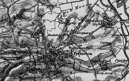 Old map of Compass in 1898