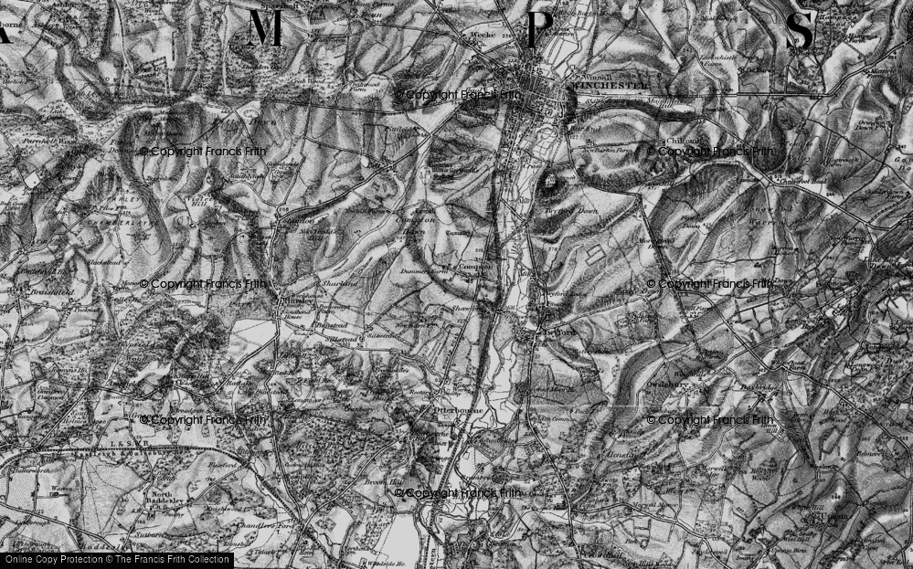 Old Map of Compton, 1895 in 1895