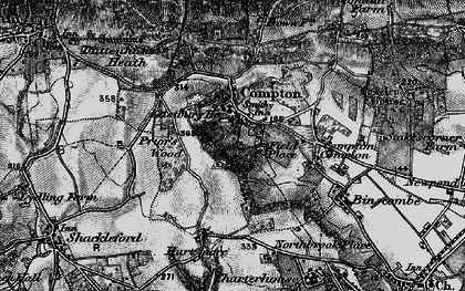 Old map of Compton in 1896