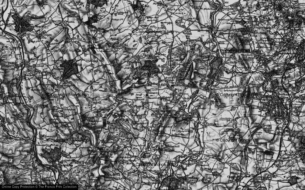 Old Map of Compton, 1899 in 1899