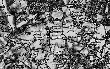 Old map of Compton in 1899