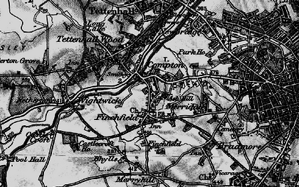 Old map of Compton in 1899
