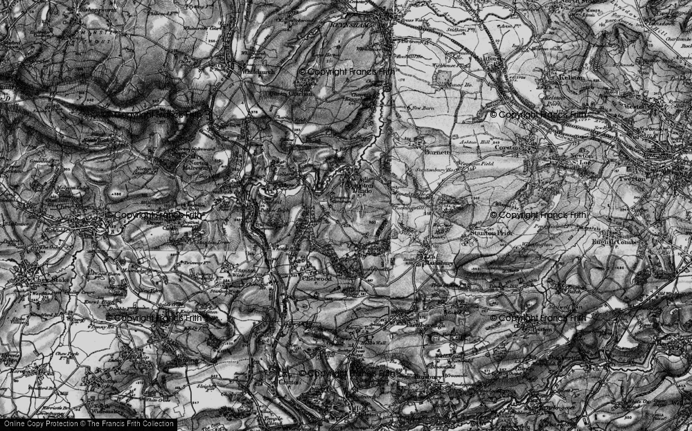 Old Map of Compton Common, 1898 in 1898