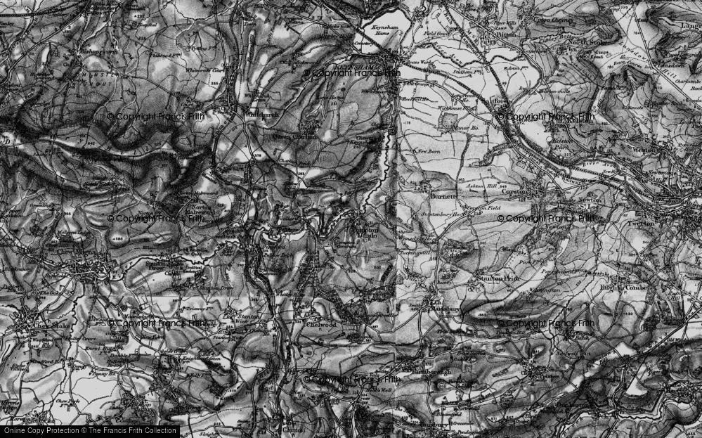 Old Map of Compton Dando, 1898 in 1898