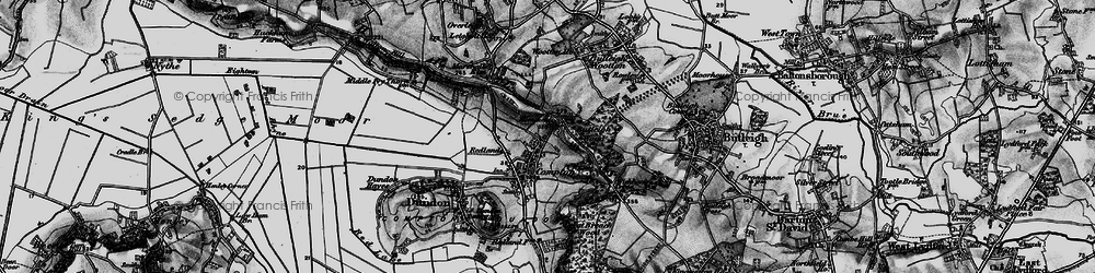 Old map of Compton Dundon in 1898