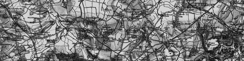 Old map of Compton Durville in 1898