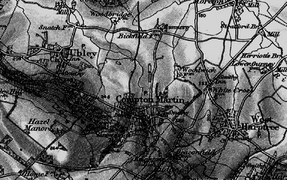 Old map of Compton Martin in 1898