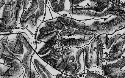 Old map of Compton Valence in 1897