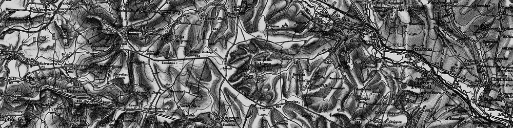 Old map of Compton Valence in 1897