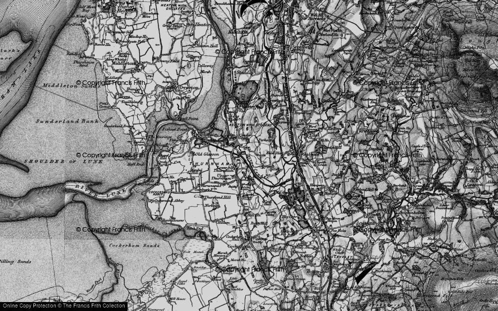 Old Map of Conder Green, 1898 in 1898