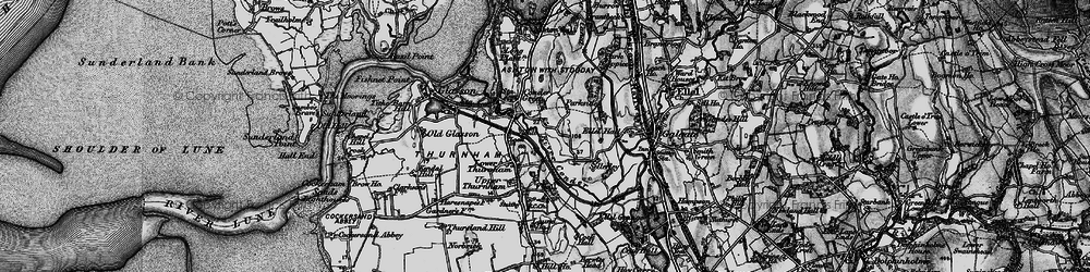 Old map of Conder Green in 1898