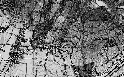 Old map of Bredon Hill in 1898