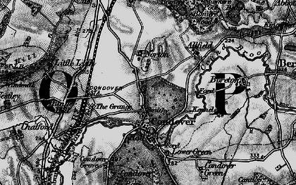 Old map of Bomere Wood in 1899