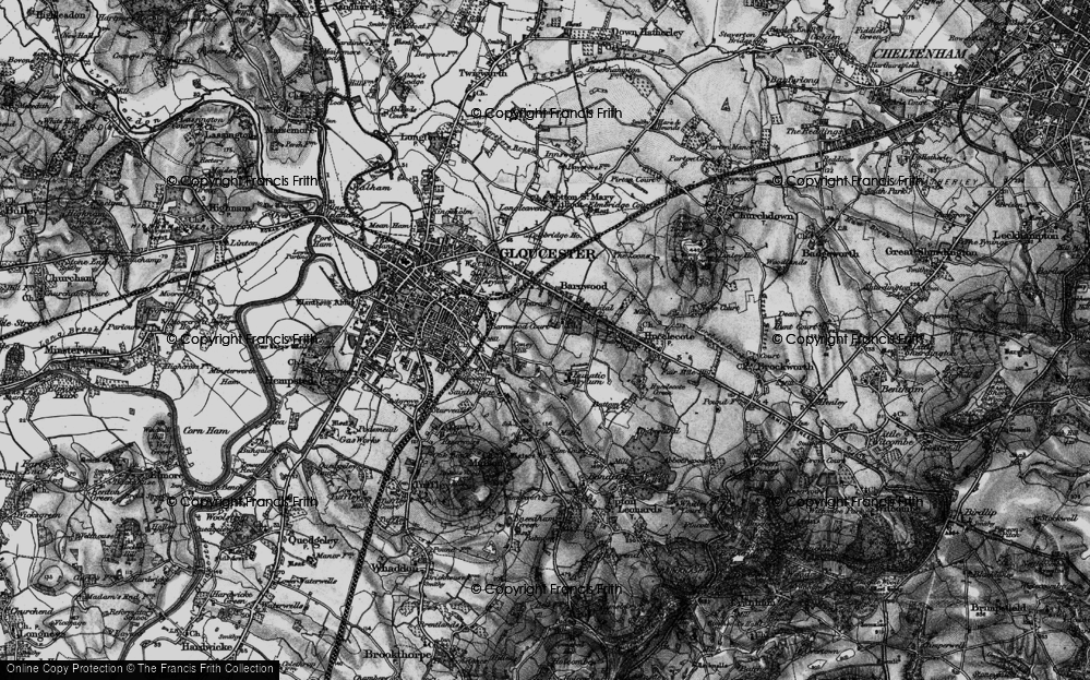 Old Map of Coney Hill, 1896 in 1896