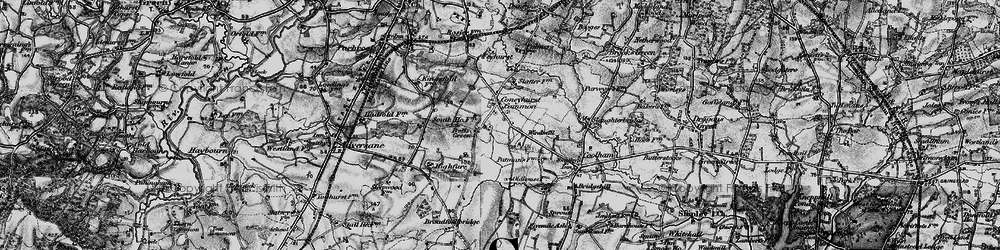 Old map of Coneyhurst in 1895