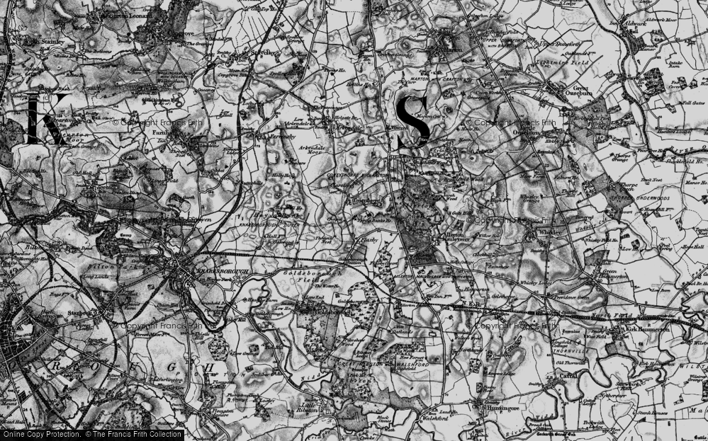 Old Map of Coneythorpe, 1898 in 1898