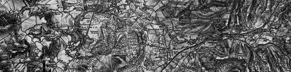 Old map of Bramshott Vale in 1895