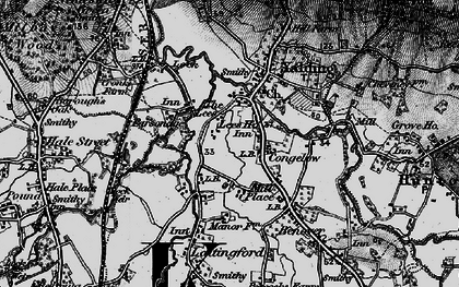 Old map of Congelow in 1895