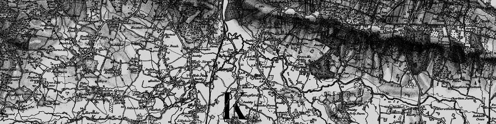 Old map of Congelow in 1895