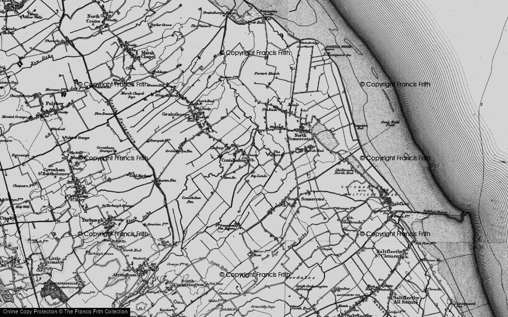 Old Map of Conisholme, 1899 in 1899
