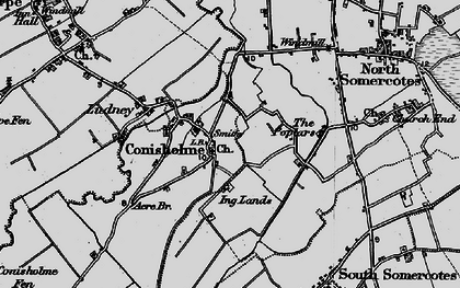 Old map of Conisholme in 1899