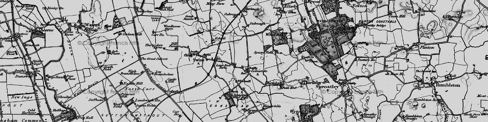 Old map of Coniston in 1897