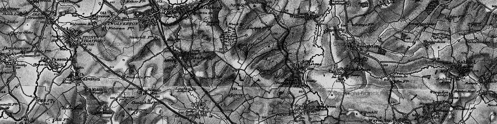 Old map of Conniburrow in 1896