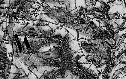Old map of Connon in 1896